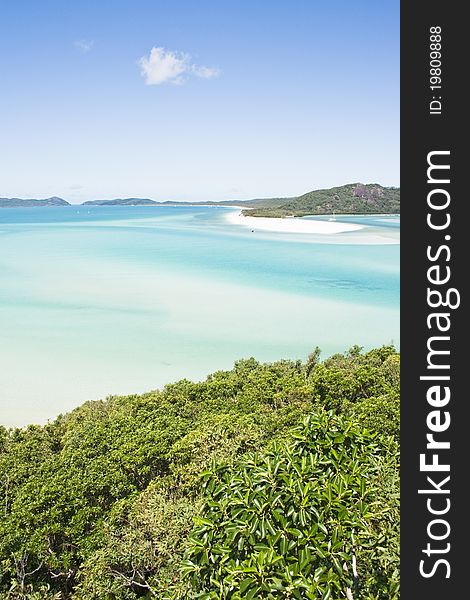 Whiteheaven beach, the most famous beach in Whitsunday Islands. Queensland. Australia