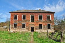Old Abandoned Wooden Barrack Royalty Free Stock Photography Old Abandoned Wooden Barrack Royalty Free Stock Photography