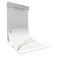 Notebook With The Diagram Royalty Free Stock Photos Notebook With The Diagram Royalty Free Stock Photos