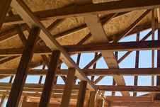 Roof Under Construction Royalty Free Stock Image