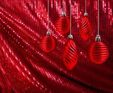 Red Christmas Decoration Stock Photography