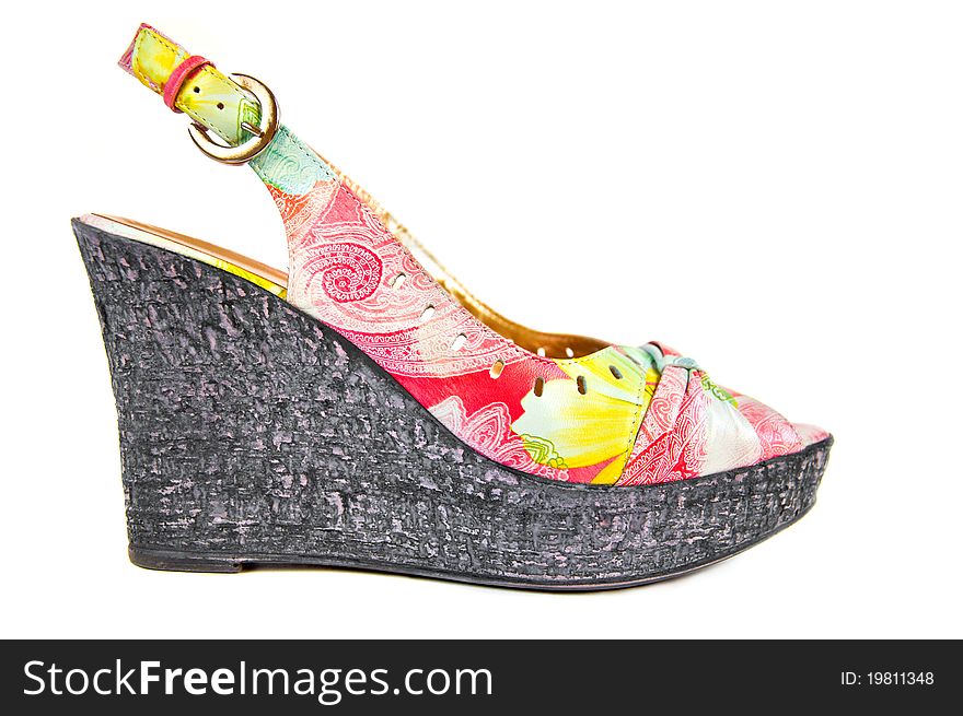 Fashionable women's summer shoes. Fashionable women's summer shoes