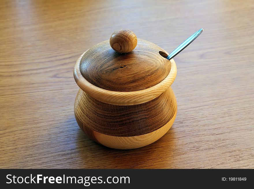 Sugar timber on a table surface