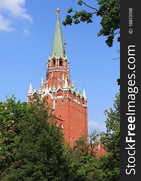 Kremlin in the center of Moscow.
