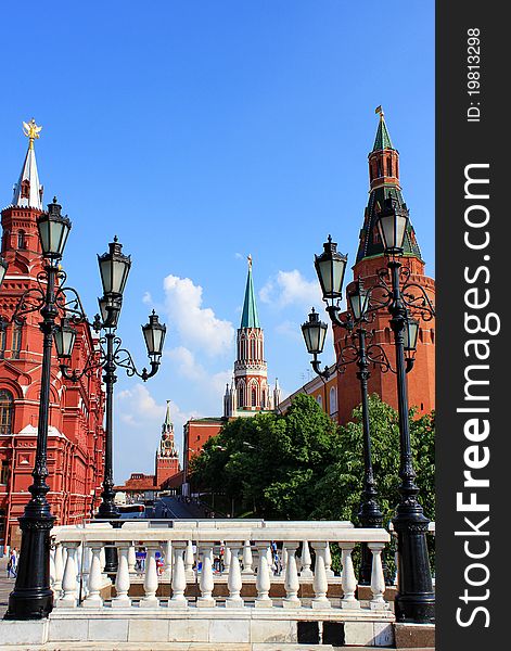 Kremlin in the center of Moscow