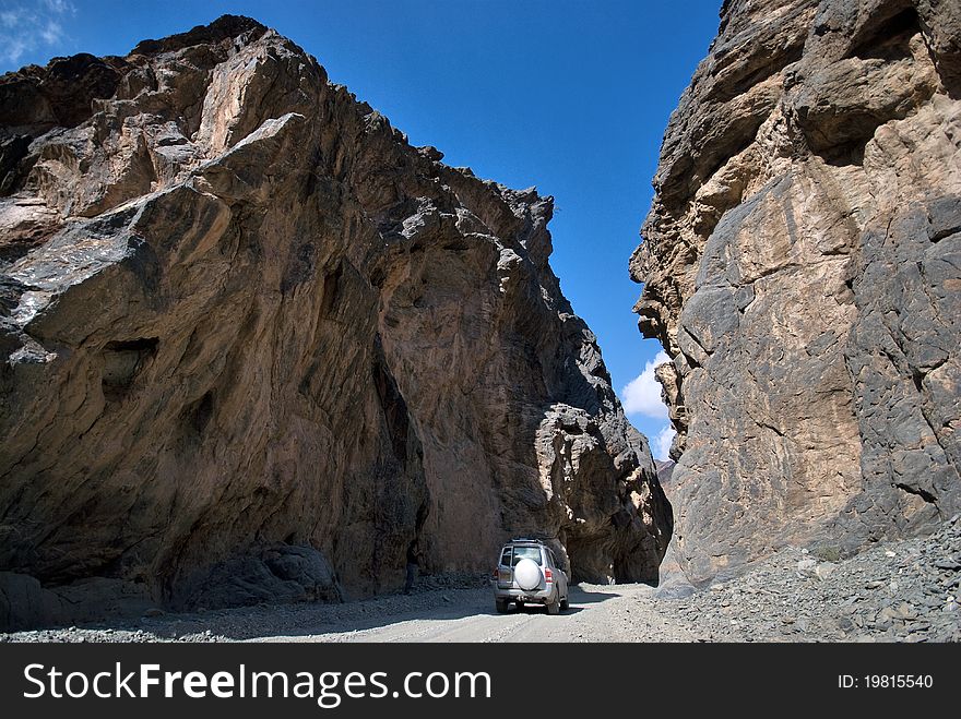 Off road in the valley of Oman