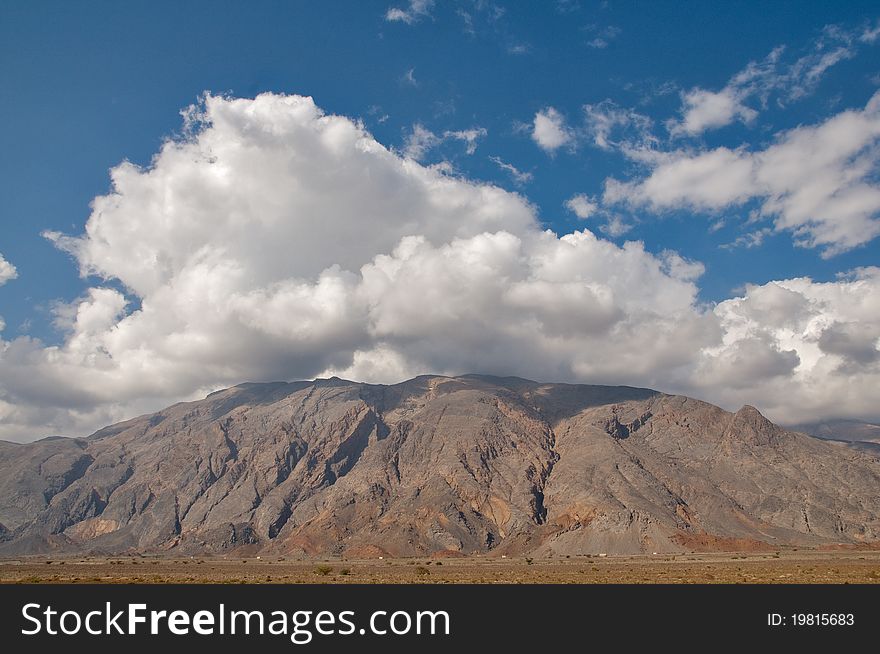 Clouds on mountains in Dakhilya region, Oman. Clouds on mountains in Dakhilya region, Oman
