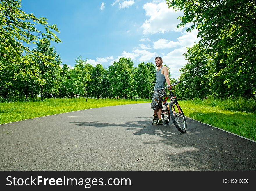 Young Man Cyclist