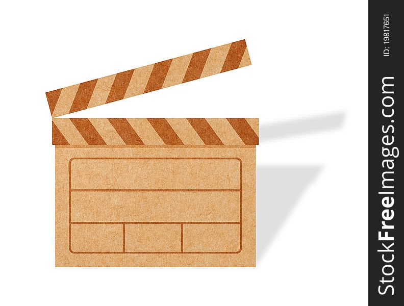 Blank Movie Clapper Boards From Cardboard