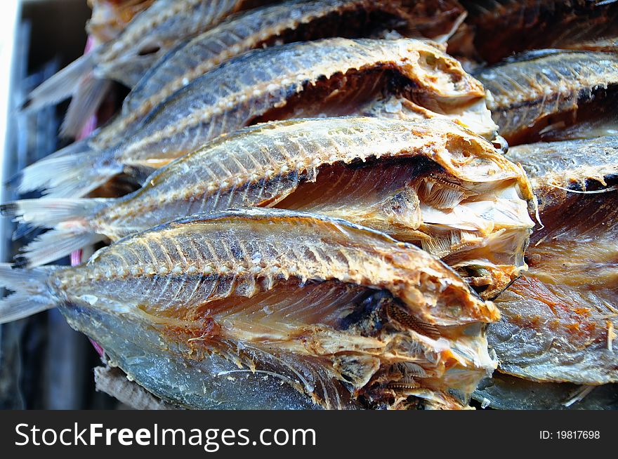 Photo of salted fish profile at Kota Kinabalu Salted Fish Marked, Sabah Malaysia. Photo of salted fish profile at Kota Kinabalu Salted Fish Marked, Sabah Malaysia.