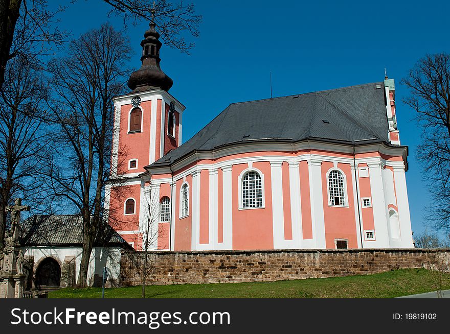 Church in the Czech Republic, Central Europe. Church in the Czech Republic, Central Europe.