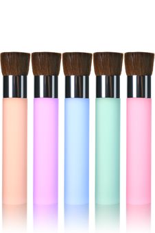 Multicolor Makeup Brushes Stock Image Multicolor Makeup Brushes Stock Image