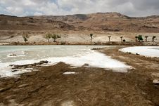 Stone Desert And Mountains Near Dead Sea, Israel Royalty Free Stock Images