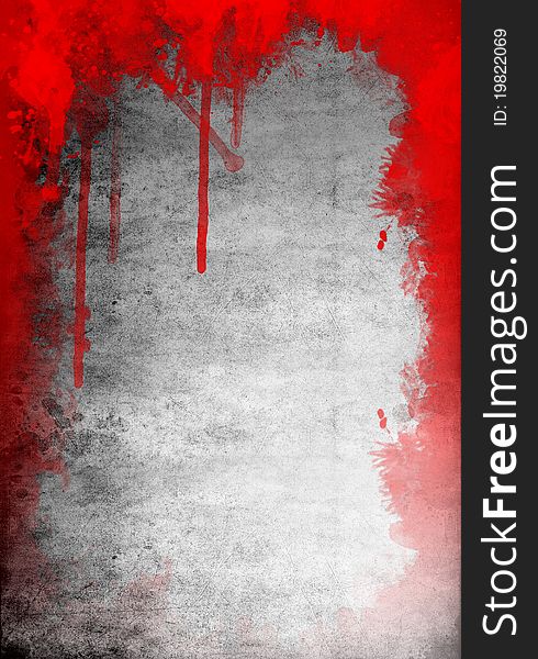 Red paint on grunge background. Red paint on grunge background