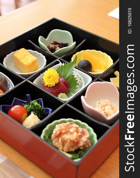 Stock image of sushi meal