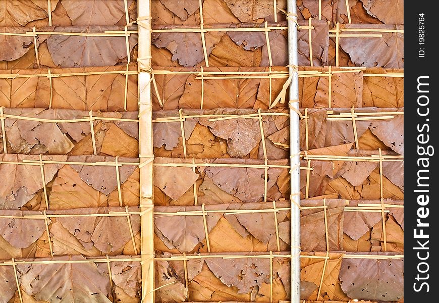 Roof made of leaves