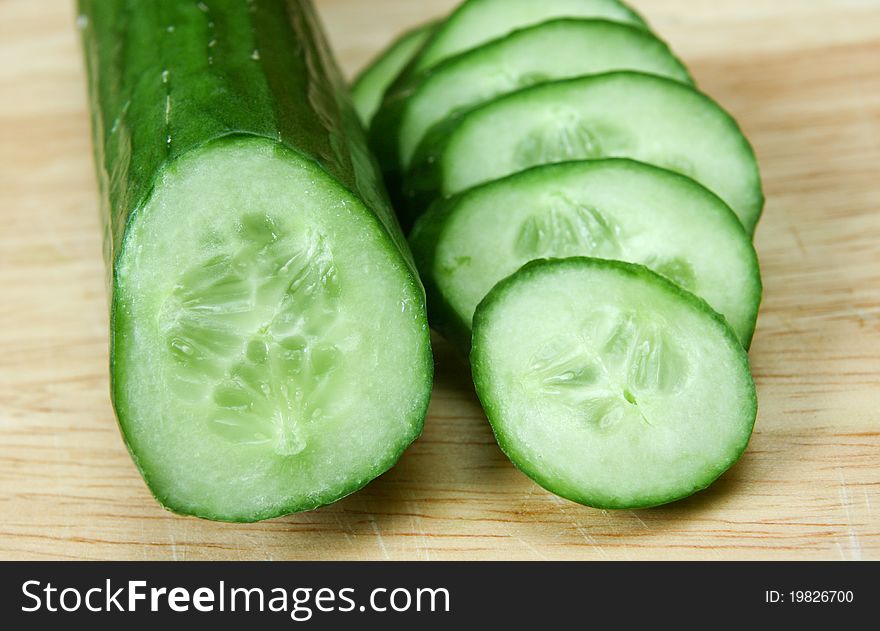 Fresh cucumber - fresh cucumber slices