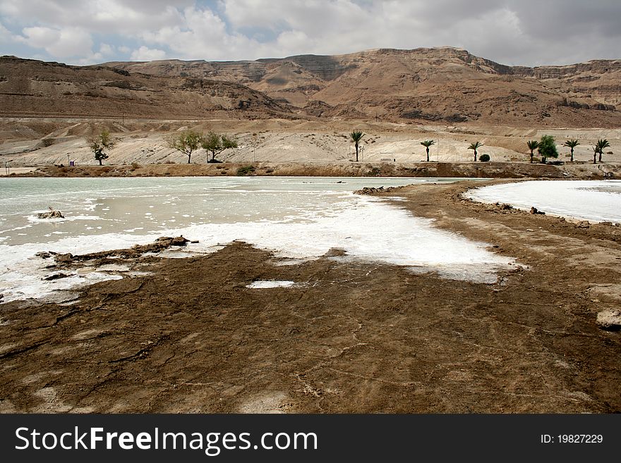 Stone Desert And Mountains Near Dead Sea, Israel