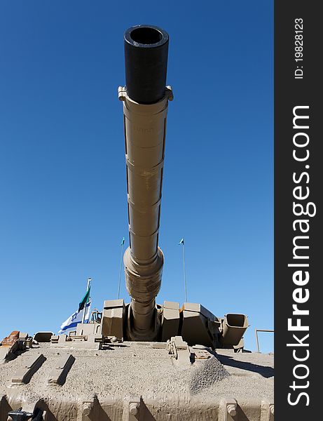 Gun Barrel Of Israeli Merkava Tank