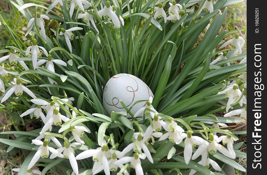 Feature photo easter with white easter egg