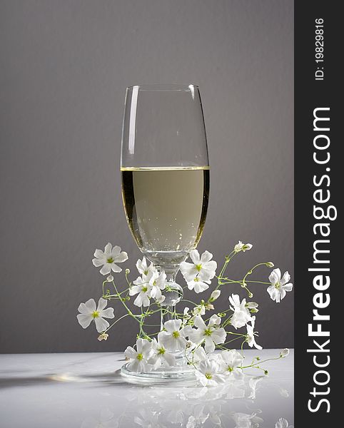 Glass of white wine