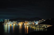 Hong Kong Night Scene Royalty Free Stock Photos Hong Kong Night Scene Royalty Free Stock Photos