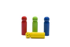 Wooden Little Men Stock Photos Wooden Little Men Stock Photos