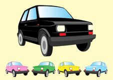 Multiple Colored Mini Cars Royalty Free Stock Photo
