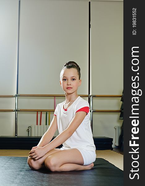 Portrait Of Gymnast Girl