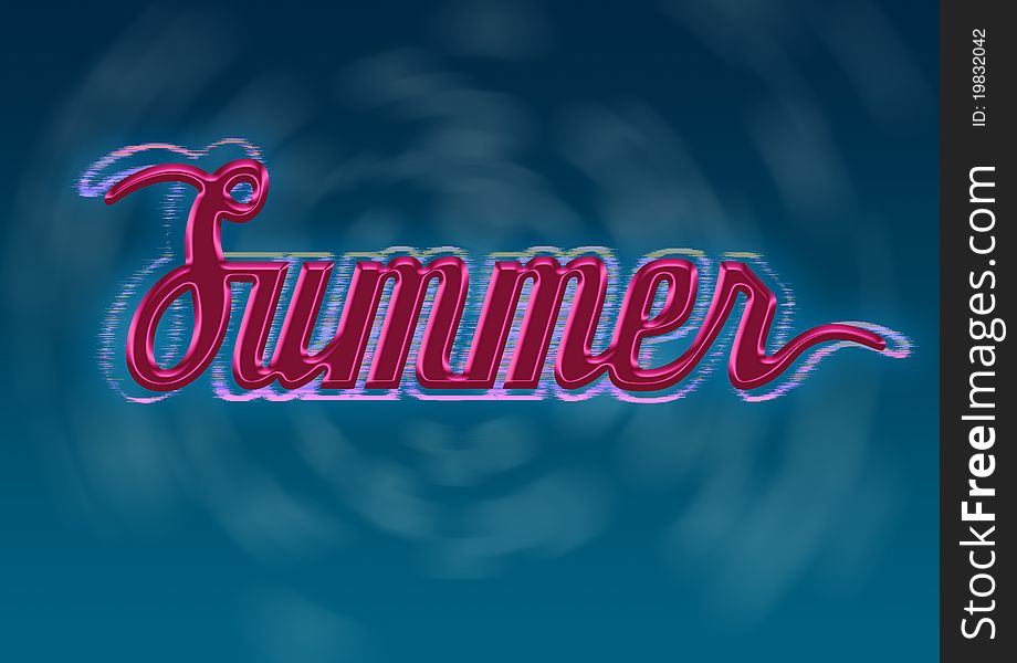 Summer Typography Design