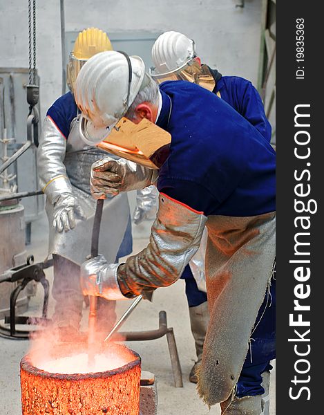 Worker in the old industries in Pietrasanta