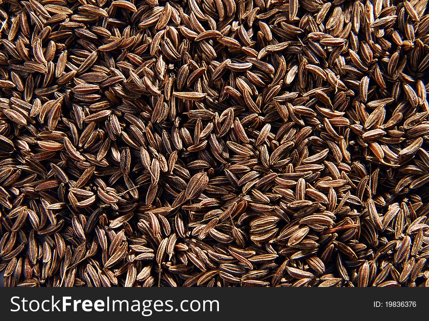 LOT Of Caraway seeds background