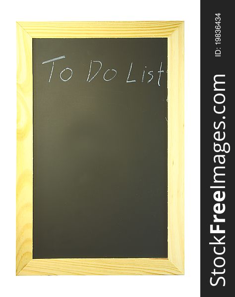 To do list on blackboard