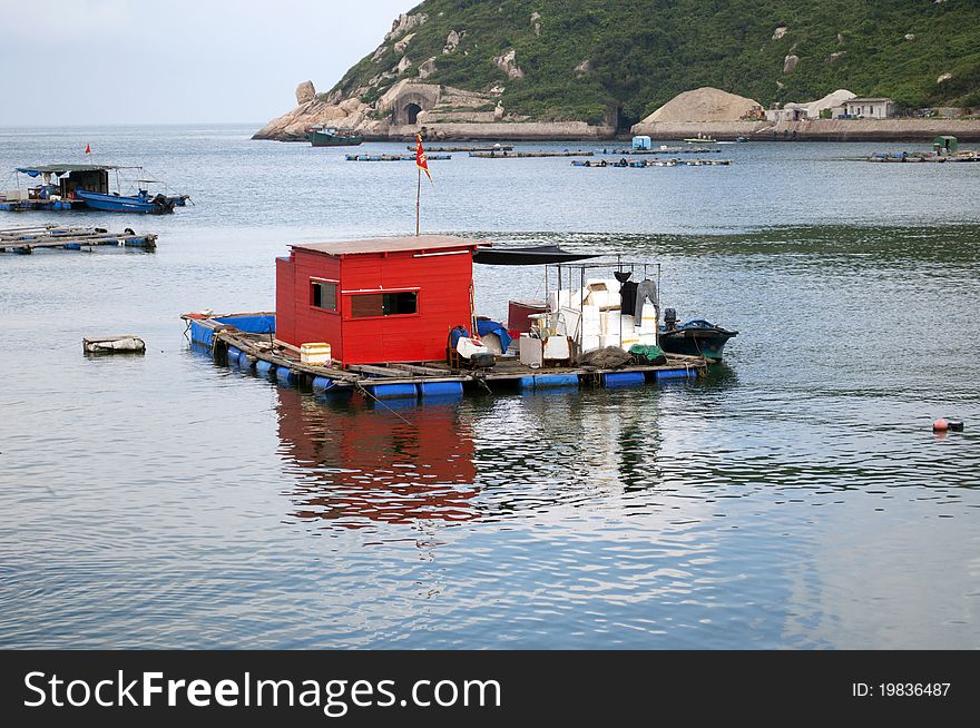 The photo of the fishing village. The photo of the fishing village