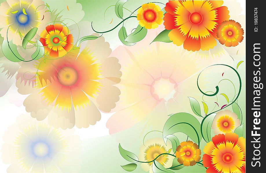 Color Flowers Background3