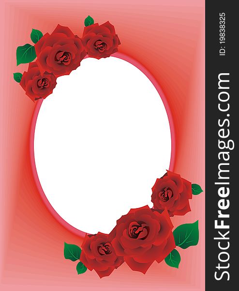 Frame rose red