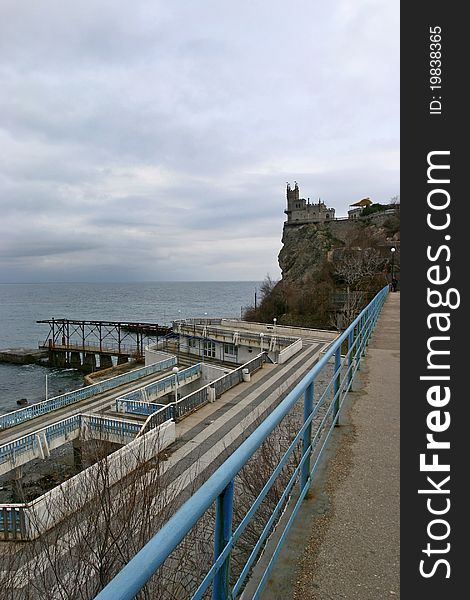 Castle Swallow's Nest near Yalta in Crimea, Ukraine. Castle Swallow's Nest near Yalta in Crimea, Ukraine