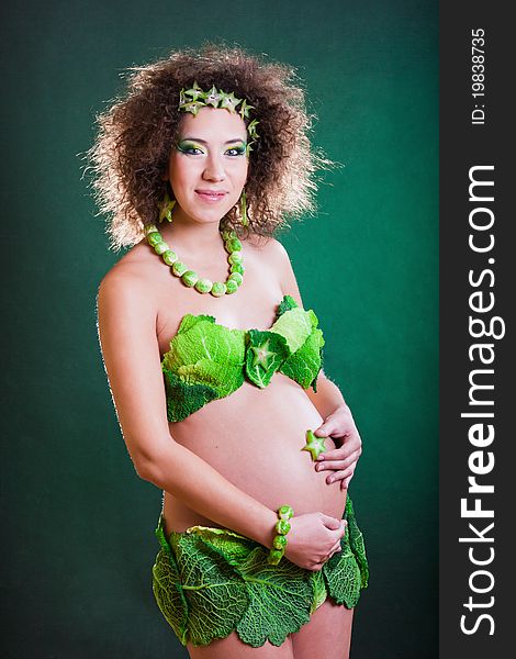 Beautiful Pregnant Young Woman