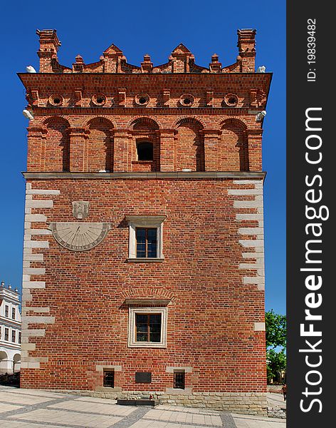 Old town hall in Sandomierz, Poland.