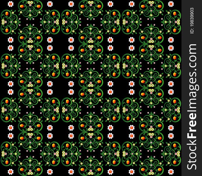 Pattern With Flower Seamless Texture