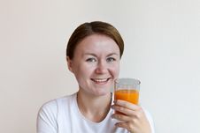 Woman Holding A Glass Of Orange Juice Royalty Free Stock Photo Woman Holding A Glass Of Orange Juice Royalty Free Stock Photo
