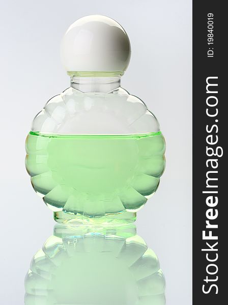 Transparent Bottle With Shampoo