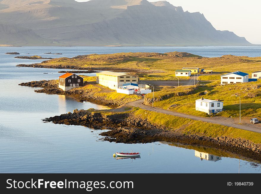 Typical Icelandic Landscape - Djupivogur Village