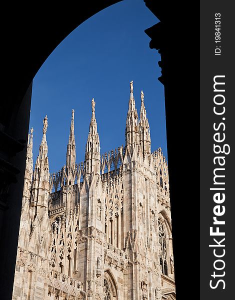 The Gothic cathedral took nearly six centuries to complete. It is the fourth largest cathedral in the world and by far the largest in Italy. The Gothic cathedral took nearly six centuries to complete. It is the fourth largest cathedral in the world and by far the largest in Italy.