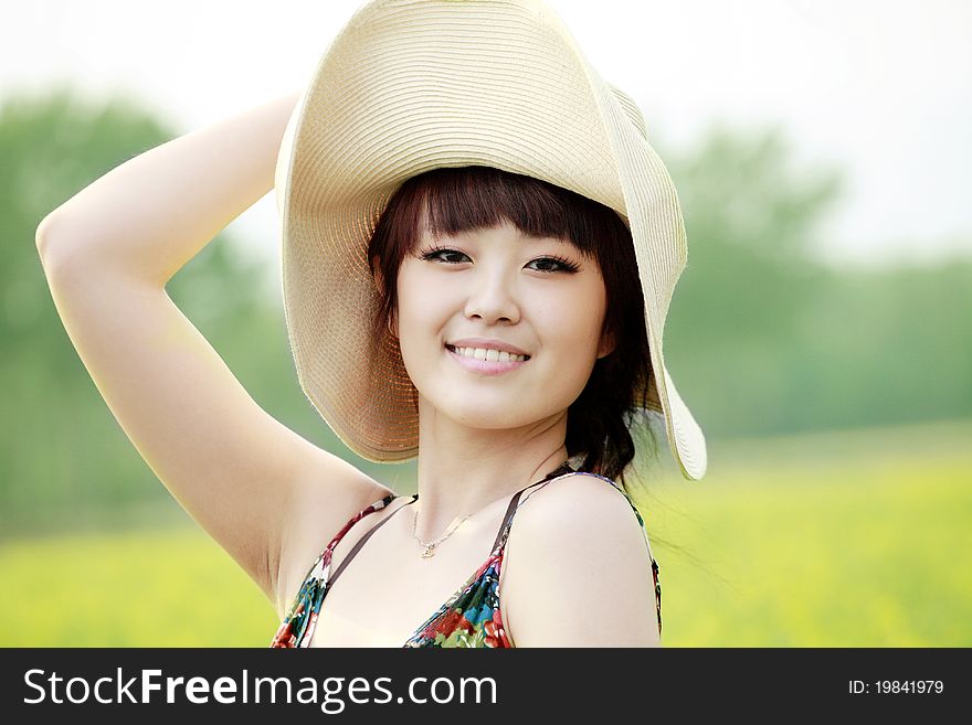 Charming Asian girl outdoor portrait. Charming Asian girl outdoor portrait