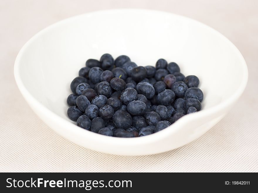 Fresh Blueberry On The White Background