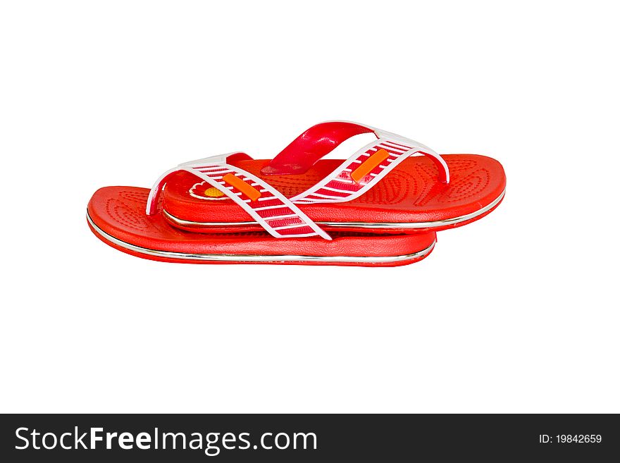 Orange flip-flops