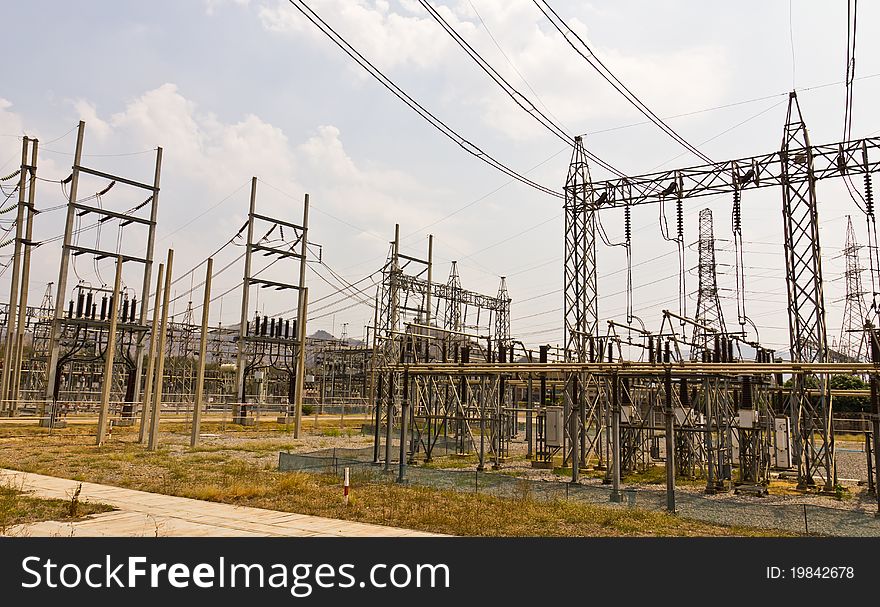 Power station for electrical Industry. Power station for electrical Industry