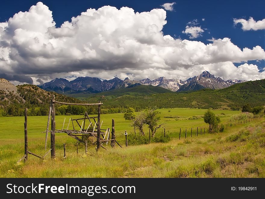 A fence in rural Colorado. A fence in rural Colorado.