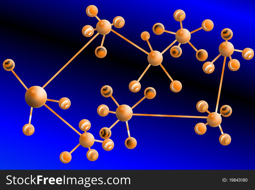 Illustration of a network background. Illustration of a network background